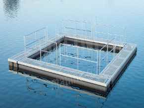 3D модель отдельного садка для разведения рыбы